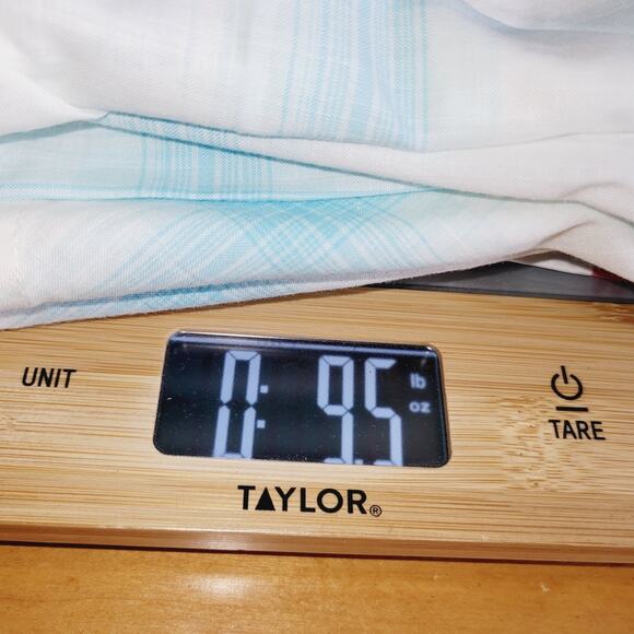 Soft Surroundings Womans 3X Teal Tunic Plaid Pastel Spring Easter Lagenlook Boho - Picture 10 of 10